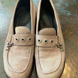 Donald J Pliner Dusty Pink Suede Loafers - Size 8